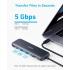 Anker USB C Hub, 5-in-1 USBC to HDMI Splitter with 4K Display, 1 x Powered USB-C 5Gbps & 2×Powered USB-A 3.0 5Gbps Data Ports for MacBook Pro, MacBook Air, Dell and More - Black